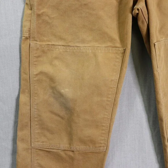 Vintage Carhartt Duck Overalls Men’s 42x30 Brown Workwear USA Made Distressed - Picture 9 of 16